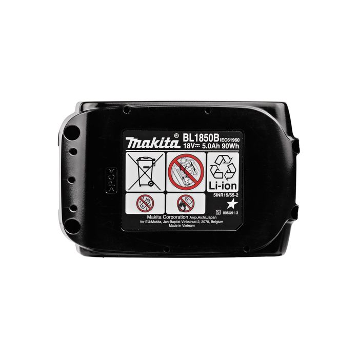 Makita 18V 5.0Ah Lithium-Ion Battery BL1850B – Pack of 5