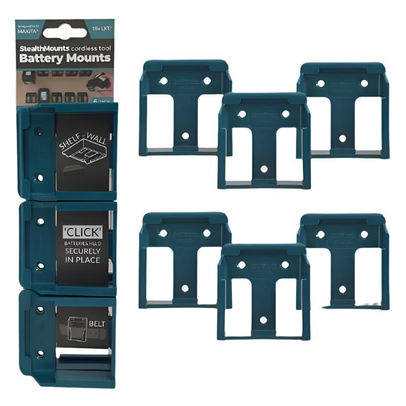 Makita 18V LXT Battery Wall Holder – Quick Access, Clean Setup
