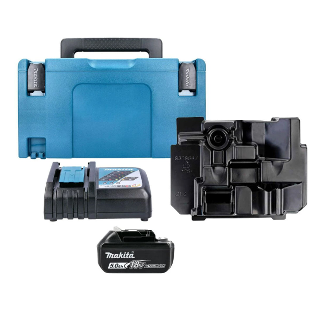 🔋 Makita 18V Power Kit – Includes 5.0Ah Battery, Rapid Charger, Type 3 Makpac Case & Inlay